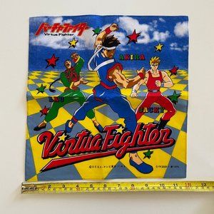 vintage 90s virtua fighter sega video game handkerchief new old stock